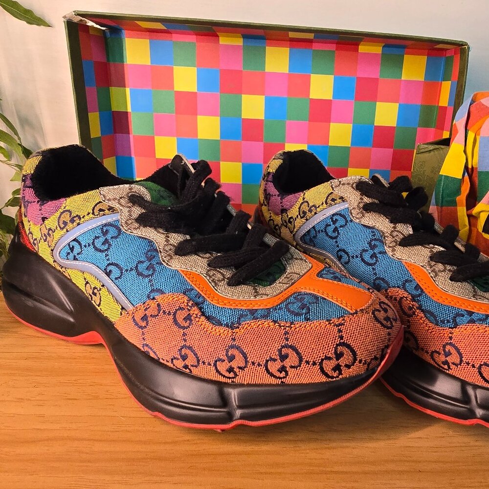 Size 10 rainbow 🌈 Gucci Ryton shows